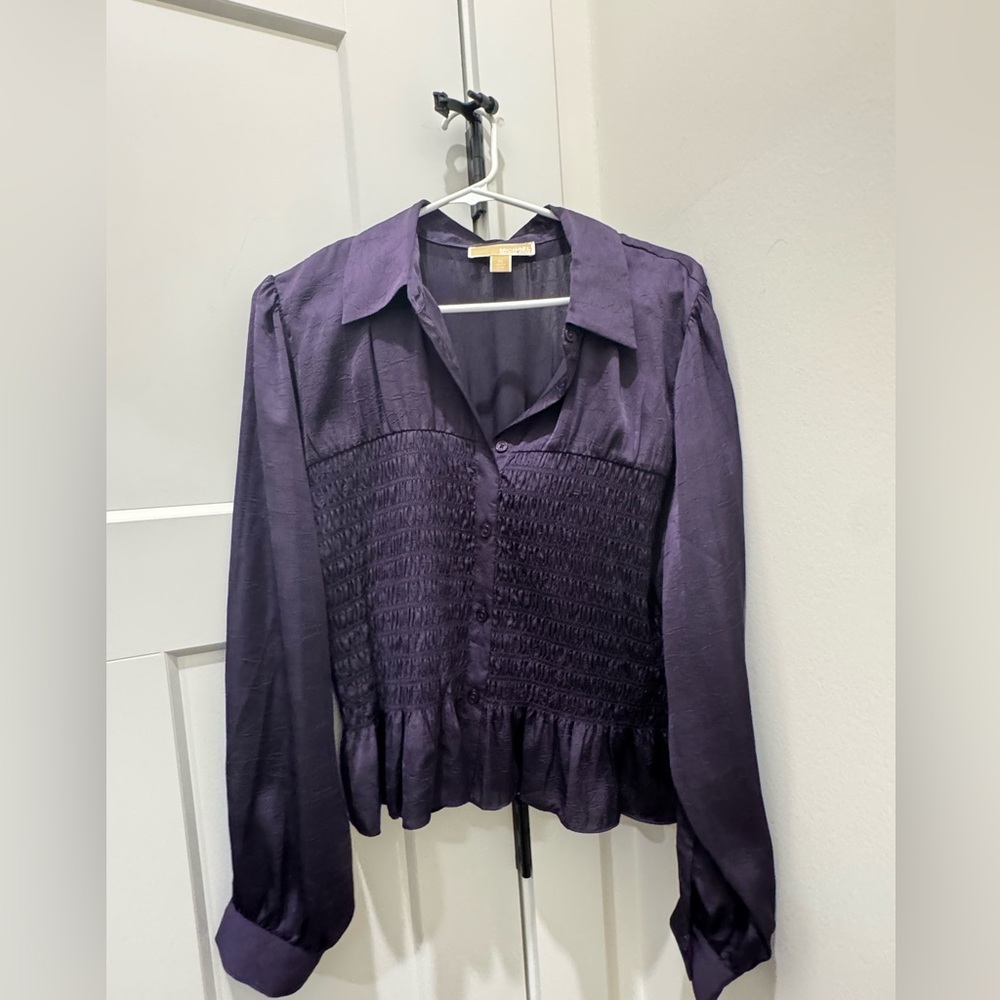Michael Kors Deep Purple Blouse